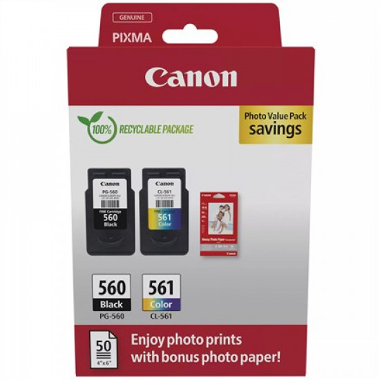 Canon 3713C008 ink cartridge 2 pc(s) Original Black, Cyan, Magenta, Yellow