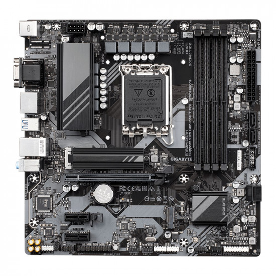 Gigabyte B760M DS3H 1.0 M/B Processor family Intel Processor socket LGA1700 DDR4 DIMM Memory slots 4 Supported hard disk drive interfaces SATA, M.2 Number of SATA connectors 4 Chipset Intel B760 Express Micro ATX