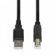 iBox IKU2D USB cable 1.8 m USB 2.0 USB A USB B Black