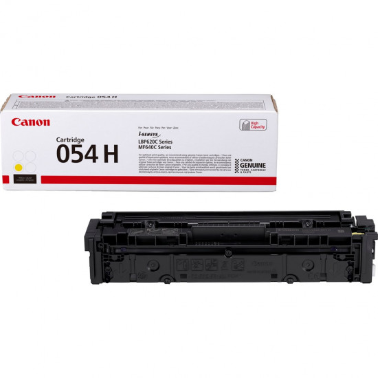 Canon 054 H High Yield Toner Cartridge, Yellow