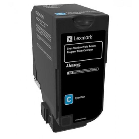 Lexmark 74C2SC0 toner cartridge 1 pc(s) Original Cyan