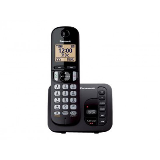 Panasonic | Cordless | KX-TGC220FXB | Built-in display | Caller ID | Black | Phonebook capacity 50 entries | Speakerphone