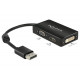 DeLOCK 0.16m DisplayPort/VGA+HDMI+DVI VGA (D-Sub)+ HDMI + DVI Black