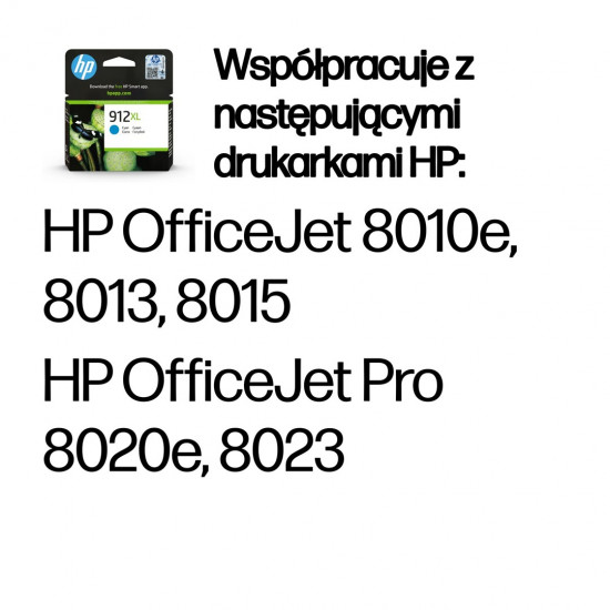 HP 912XL High Yield Cyan Original Ink Cartridge