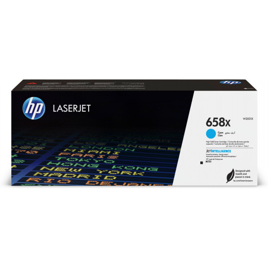 HP 658X High Yield Cyan Original LaserJet Toner Cartridge