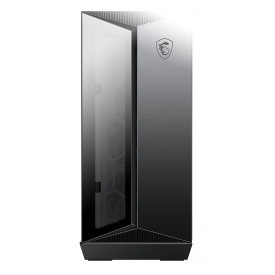 MSI MPG GUNGNIR 110R Mid Tower Gaming Computer Case Black, USB 3.2 Gen2 Type C, 4x 120mm ARGB Fan, Mystic Light Sync, 1 to 6 ARGB Control board, 2x Tempered Glass Panels, ATX, mATX, mini-ITX