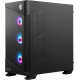 MSI MPG VELOX 100R Mid Tower Gaming Computer Case 'Black, 4x 120mm ARGB Fans, 1-6 ARGB Hub, ARGB light strip, USB Type-C, Tempered Glass, Center, E-ATX, ATX, mATX, mini-ITX'