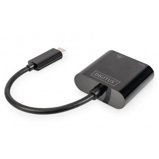 Digitus USB Type-C™ Gigabit Ethernet adapter with Power Delivery support