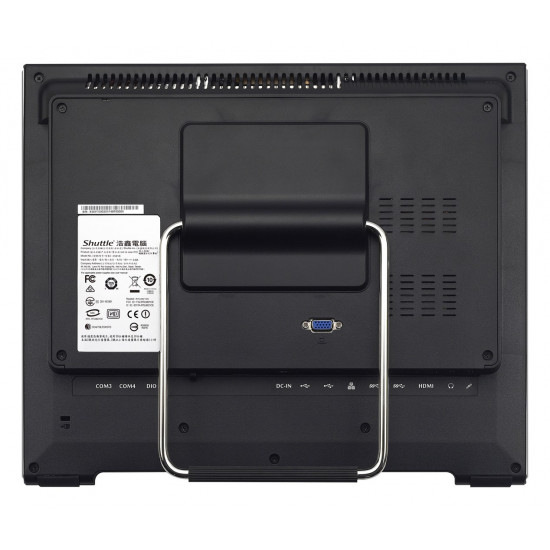 Shuttle All-In-One Barebone X50V8U3, 15.6 Single-Touch-Screen (resistive),Intel Core i3-10110U, Wifi, IP54, fanless, 24/7 permanent operation