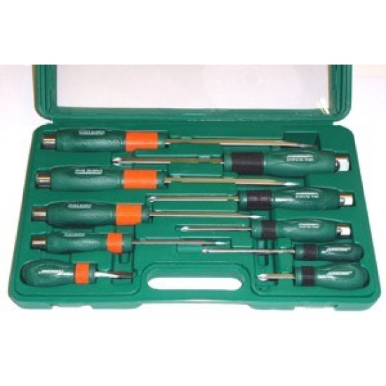 JS. SCREWDRIVERS ŚLUS.10pcs.    D70PP10S