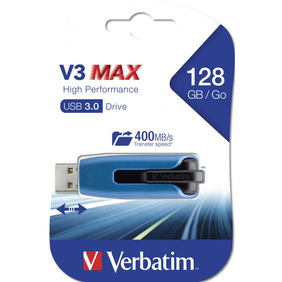 Verbatim V3 MAX - USB 3.0 Drive 128 GB - Blue