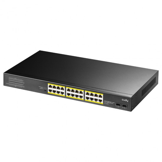 Cudy GS1028PS2 network switch Gigabit Ethernet (10/100/1000) Power over Ethernet (PoE) Black