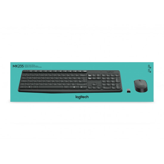 Logitech MK235 - tastatur og mus-sat -