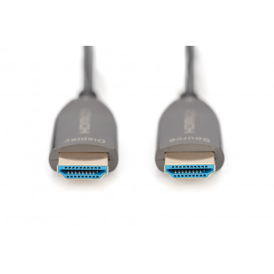 HDMI 2.1 Ultra High Speed 8K60Hz UHD HDMI A/HDMI A M/M Hybrid Connection Cable Black 20m