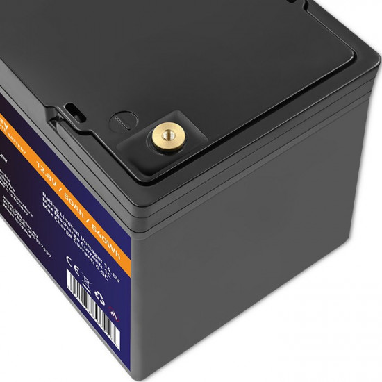 Qoltec 53704 LiFePO4 lithium iron phosphate battery | 12.8V | 50Ah | 640Wh | BMS