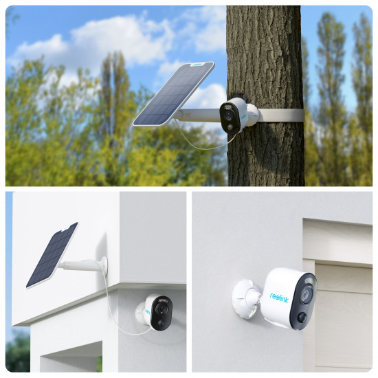 Reolink | Wireless Solar & Battery Powered Security Camera with Smart Detection | Argus Series B310 with Solar Panel | Bullet | 3 MP | f=4mm，F=2.0 | IP65 | H.264/H.265 | Micro SD, Max. 128GB