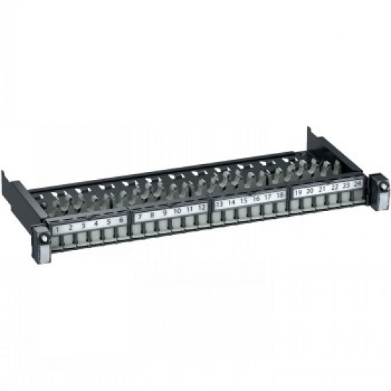 SCHNEIDER ELECTRIC ACTASSI 19-C PATCH PANEL SLIDING EVO 19 1U 24PT S-ONE STP CAT6