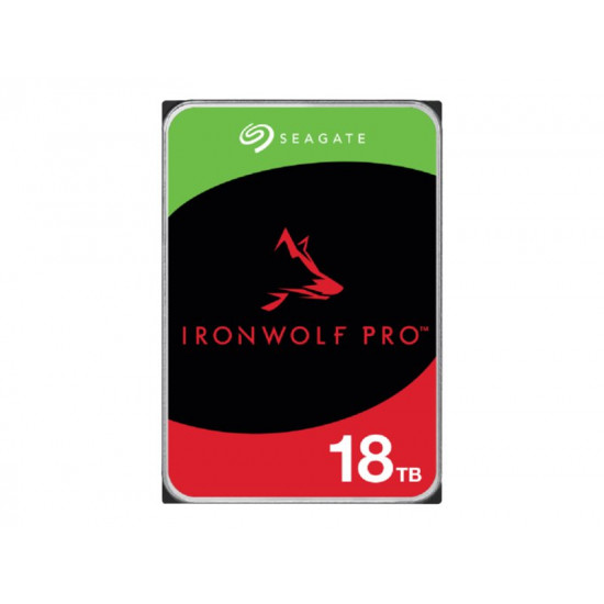 SEAGATE Ironwolf PRO Enterprise NAS HDD 18TB 7200rpm 6Gb/s SATA 256MB cache 8.9cm 3.5inch 24x7 for NAS & RAID Rackmount systems BLK