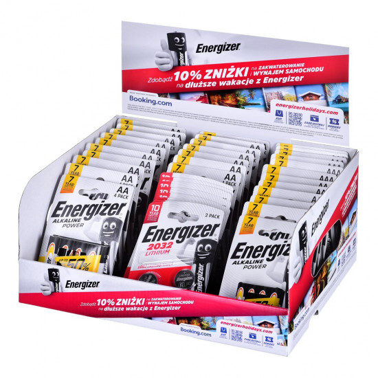 DISPLAY ENERGIZER BATTERIEN 16xAA+13xAAA+8xCR2032