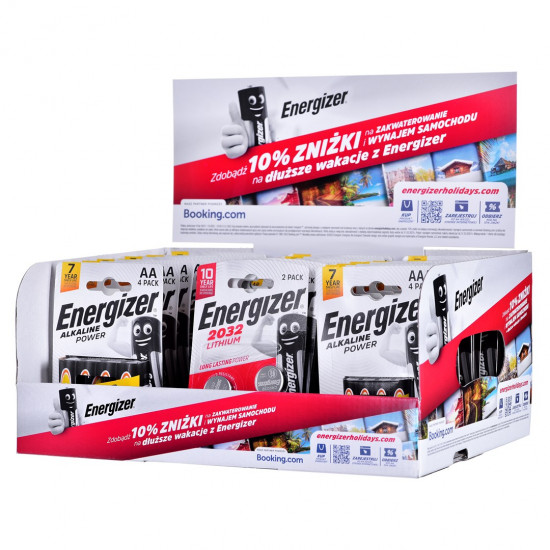 DISPLAY ENERGIZER BATTERIEN 16xAA+13xAAA+8xCR2032