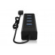 Raidsonic | 4 port USB 3.0 hub | IB-HUB1409-U3