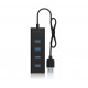 Raidsonic | 4 port USB 3.0 hub | IB-HUB1409-U3