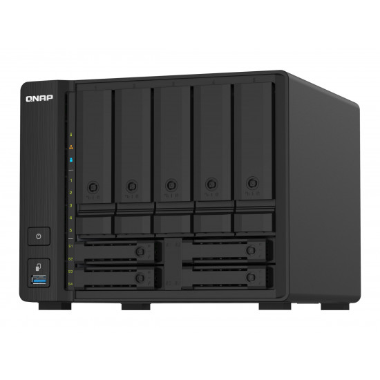 QNAP | 9-Bay QTS NAS | TS-932PX-4G | Up to 9 HDD/SSD Hot-Swap | AnnapurnaLabs Alpine | AL324 ARM Cortex-A57 Quad-Core | Processor frequency 1.7 GHz | 4 GB | DDR4