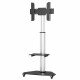 Techly Floor Stand with Shelf Trolley TV LCD/LED/Plasma 37-70 Silver