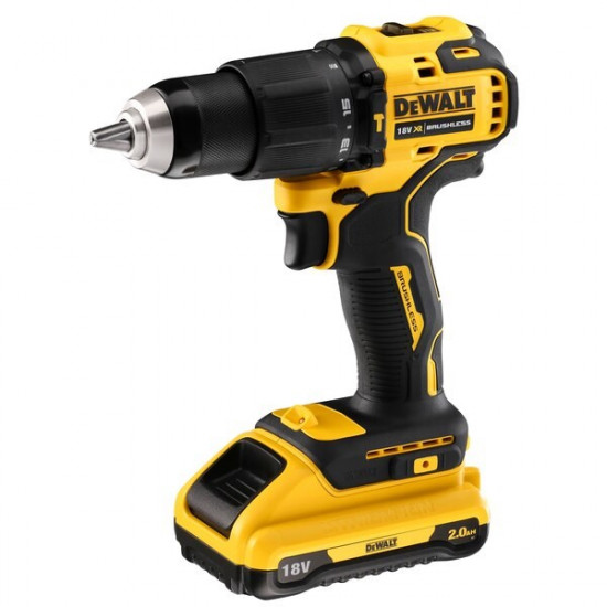 DeWALT DCD709D2T-QW drill 1650 RPM 1.6 kg Black, Yellow