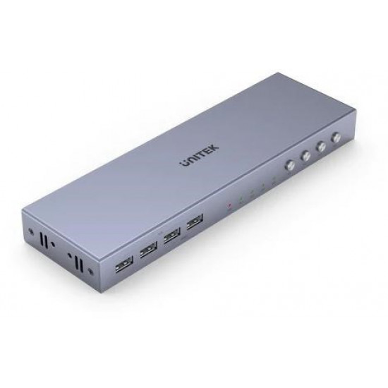 UNITEK V306A KVM switch Grey