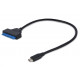 Gembird AUS3-03 USB cable 0.2 m 2.0 USB C Black