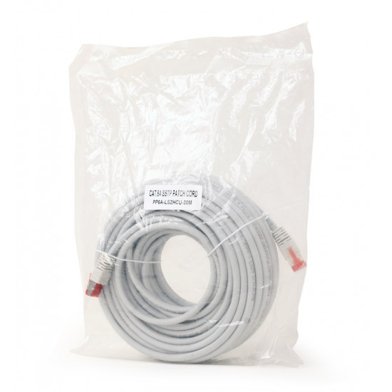 Gembird PP6A-LSZHCU-20M networking cable Grey Cat6a S/FTP (S-STP)