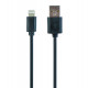 Gembird CC-USB2-AMLM-1M lightning cable Black