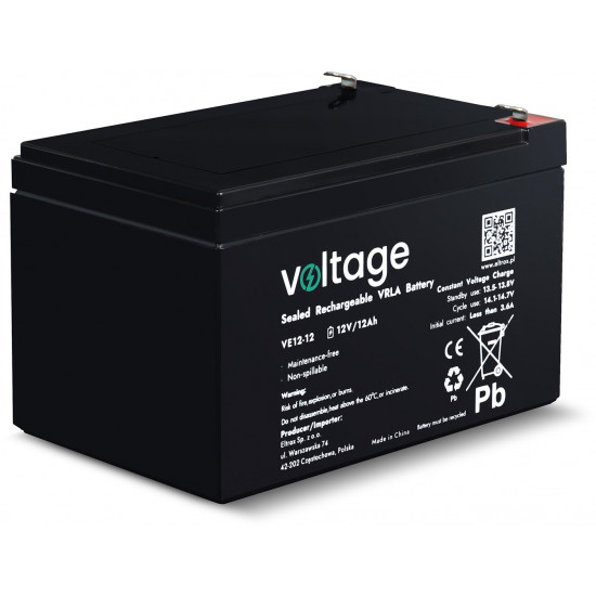 Akumulator AGM Voltage 12V 12Ah VE12-12