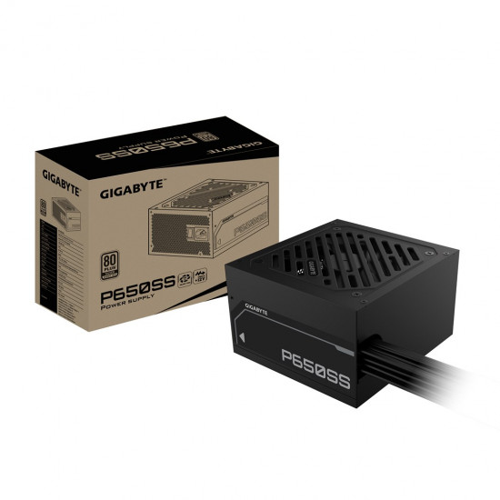 GIGABYTE P550SS Power Supply - PCIe 5.0, 80 PLUS Silver, Fully Modular Design, 120mm Fan, ATX 3.0 compatible, EU Plug