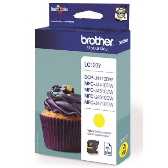 BROTHER LC-123Y TONER YELLOW 600P