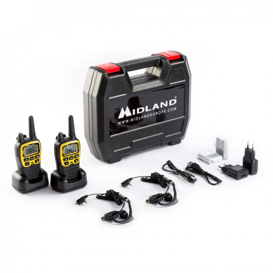 Midland XT70 Adventure two-way radio 93 channels 433.075 - 446.09375 MHz Black, Yellow