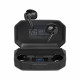 Kruger&Matz M6 wireless in-ear headphones with power bank - black