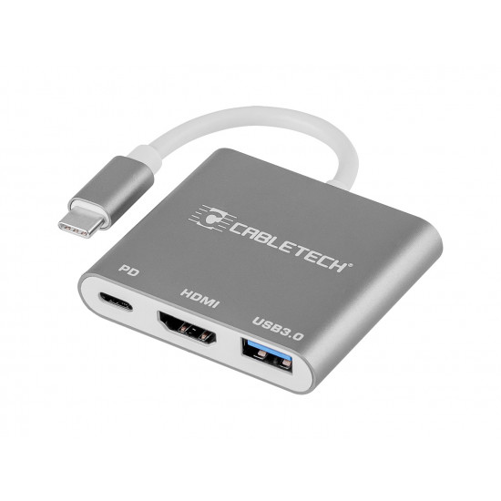 Connector adapter Cabletech plug Type-C - USB 3.0 HDMI 2.0 Type-C sockets