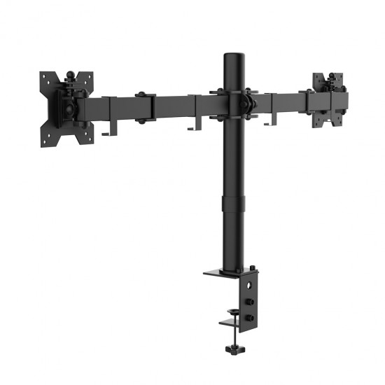 Mount for two 13"-27" monitors