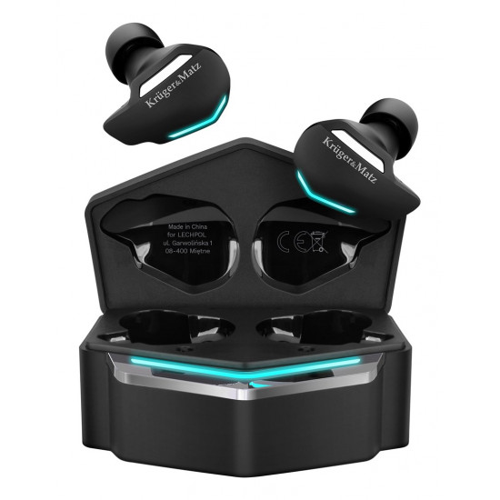 Krüger&Matz KMPG3 headphones/headset Wireless In-ear Gaming Bluetooth Black, Blue