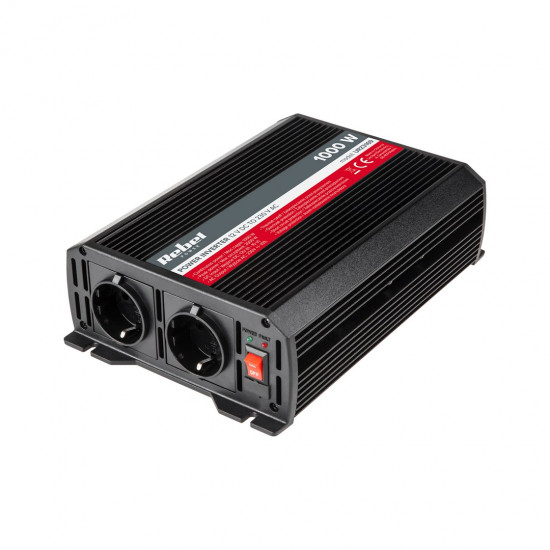 Inverter REBEL 12V/230V 1000W 2 sockets type F : German