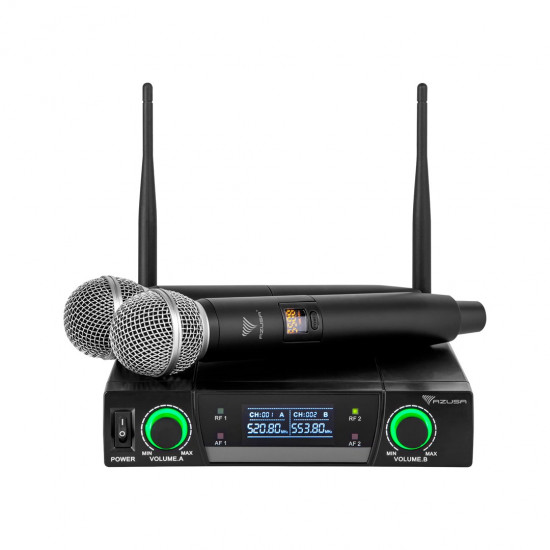 Azusa JU-822 Dual Channel UHF Wireless Microphone