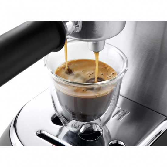 De Longhi Dedica EC685.M Kaffeemaschine mit Cappuccinatore Silber Matt