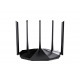 Tenda TX2 Pro wireless router Gigabit Ethernet Dual-band (2.4 GHz / 5 GHz) Black