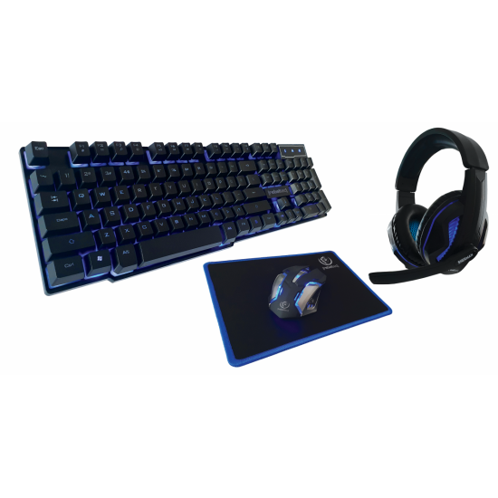 Rebeltec SHERMAN keyboard Mouse included Gaming USB QZERTY English Black