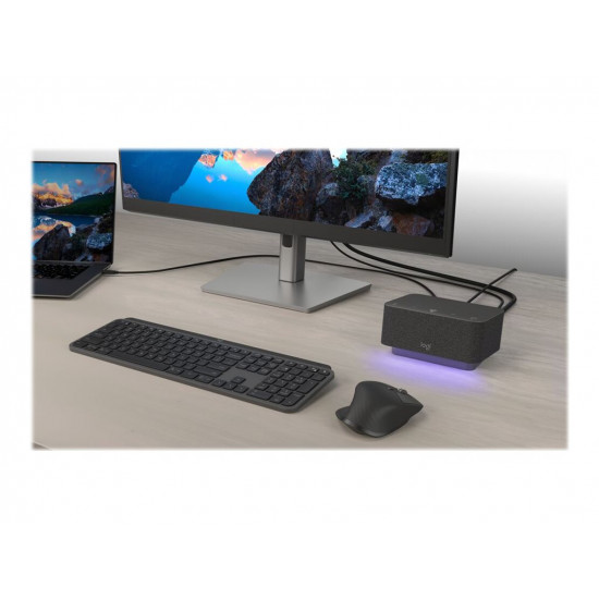 LOGITECH Dock for Teams Docking station USB-C HDMI DP Bluetooth for Room Solution Large