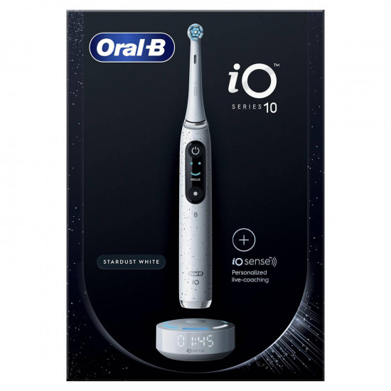 Oral-B | Electric Toothbrush | iO10 Series | Rechargeable | For adults | Number of brush heads included 1 | Number of teeth brushing modes 7 | Stardust White