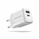 Axagon ACU-PQ30W Ladegerät QC3.0.4.0/AFC/FCP/PPS/Apple+ PD USB-C 30W - weiß - USB Typ C Mobile phone, Smartphone, Smartwatch, Tablet, Universal White AC Fast charging Indoor