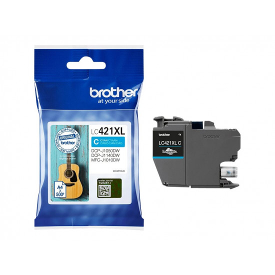 Brother LC421XLC Ink Cartridge, Cyan | Brother LC421XLC | Ink cartridge | Cyan